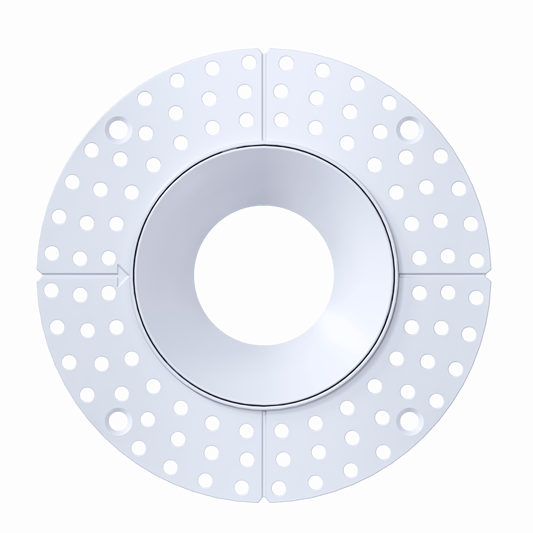 3.5 Inch White Round Trimless Kit