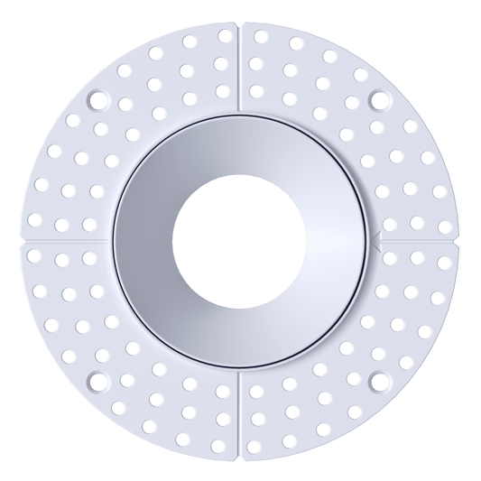 3.5 Inch White Round Trimless Kit