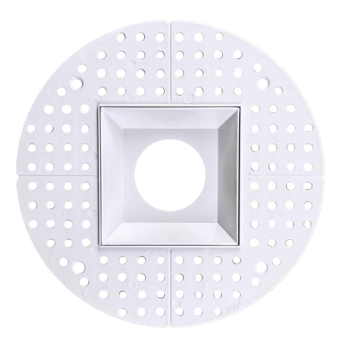 3.5 Inch White Square Trimless Kit