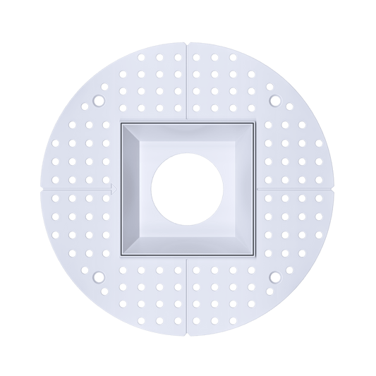 3.5 Inch White Square Trimless Kit