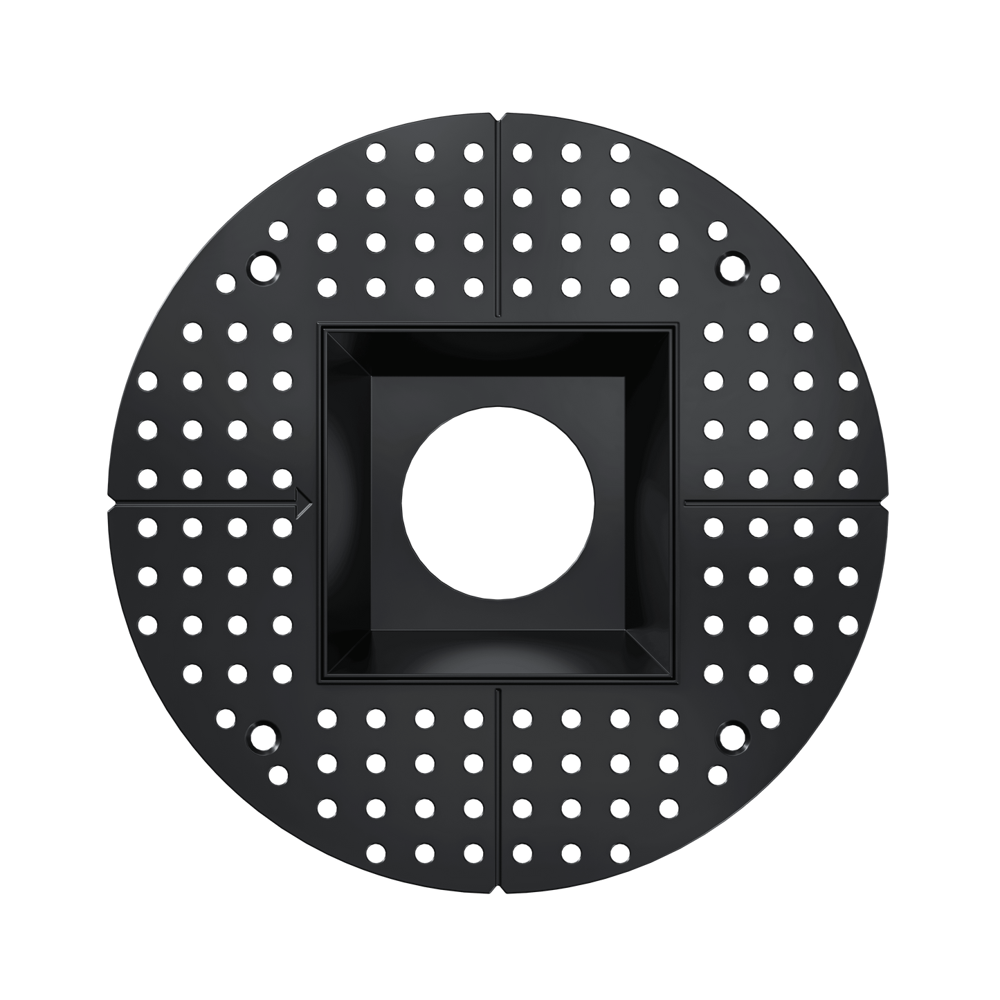 3.5 Inch Black Square Trimless Kit