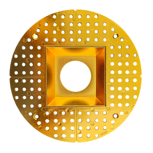 3.5 Inch Brass Square Trimless Kit
