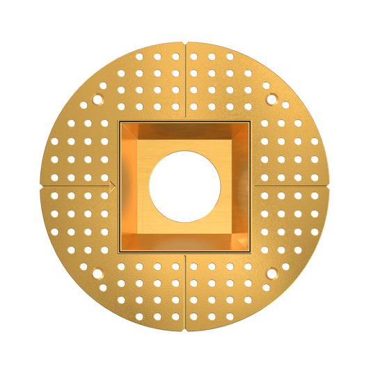 3.5 Inch Brass Square Trimless Kit