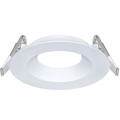 3.5 inch white round shallow trim