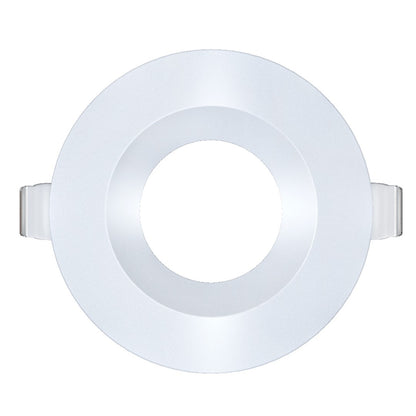 3.5 inch white round shallow trim