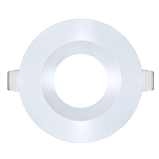 3.5 inch white round shallow trim