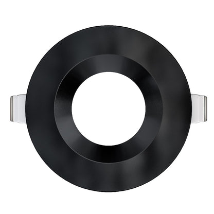 3.5 inch black round shallow trim
