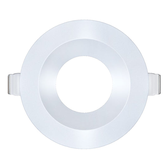 3.5 inch white round ultra shallow trim