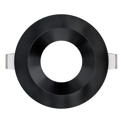 3.5 inch black round ultra shallow trim