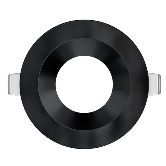 3.5 inch black round ultra shallow trim