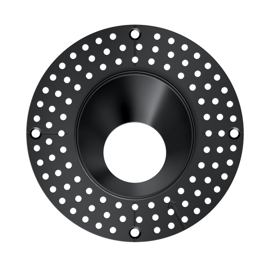 3.5 Inch Black Round Wall Wash Trimless