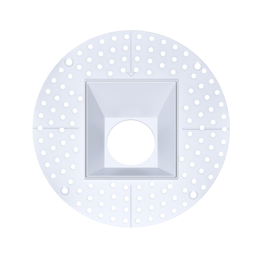 3.5 Inch White Square Wall Wash Trimless