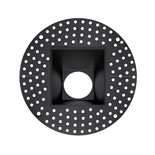 3.5 Inch Black Square Wall Wash Trimless