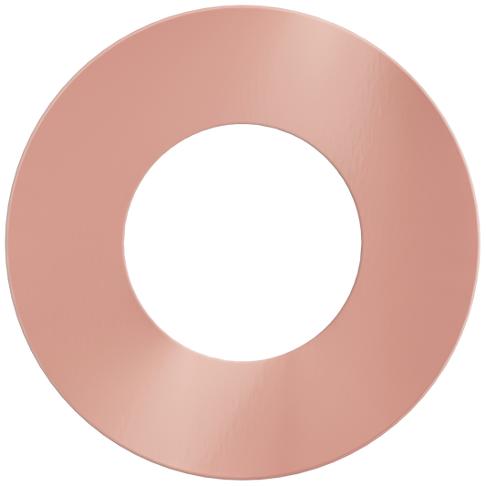 2" Round Slim Rose Blush Cover