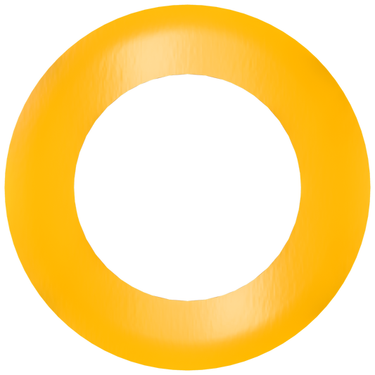 4" Round Slim Yellow Cover