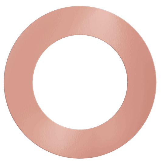 4" Round Slim Rose Blush Cover