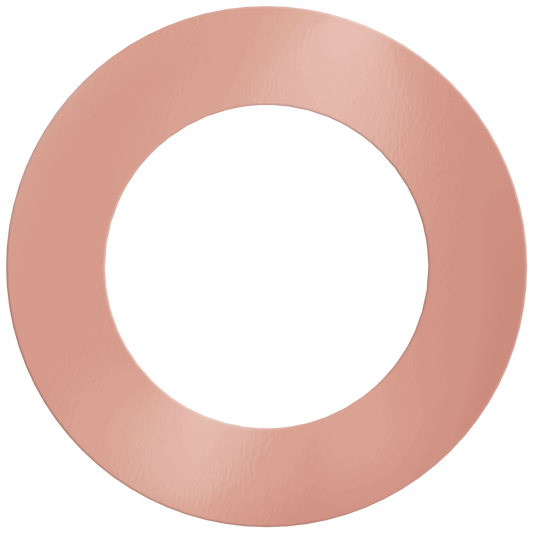 4" Round Slim Rose Blush Cover