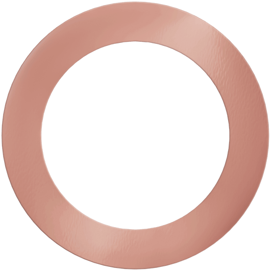 6" Round Slim Rose Blush Cover