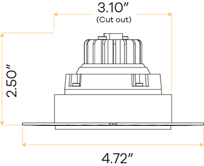 2" Gimbal Trimless (White) G2
