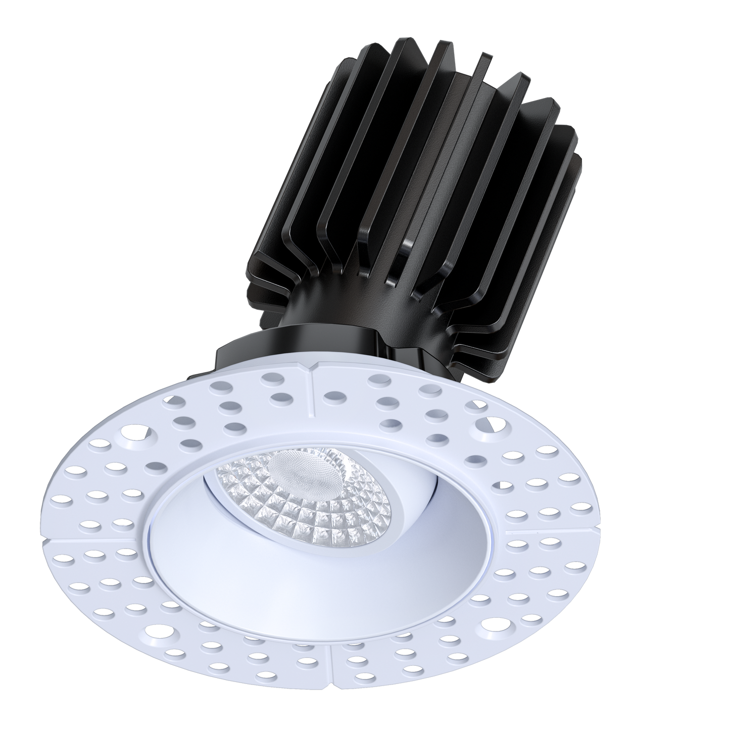 2" Round HO Gimbal Trimless (White) G2
