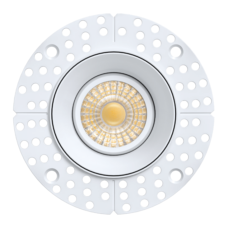 2" Round HO Gimbal Trimless (White) G2