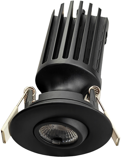 2" HO Round Flushed Gimbal (Black)