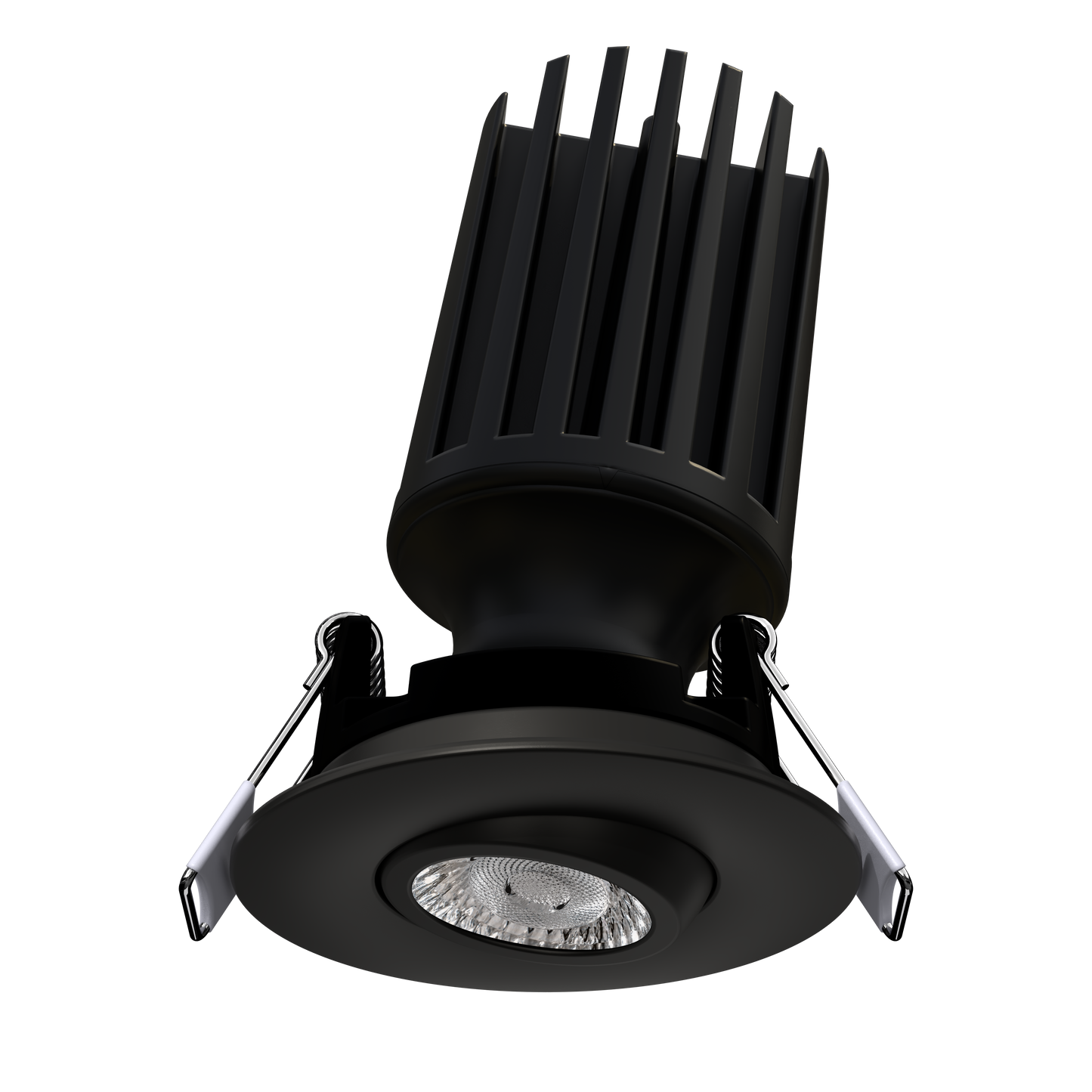 2" HO Round Flushed Gimbal (Black)