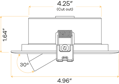 4" Round Flat Gimbal