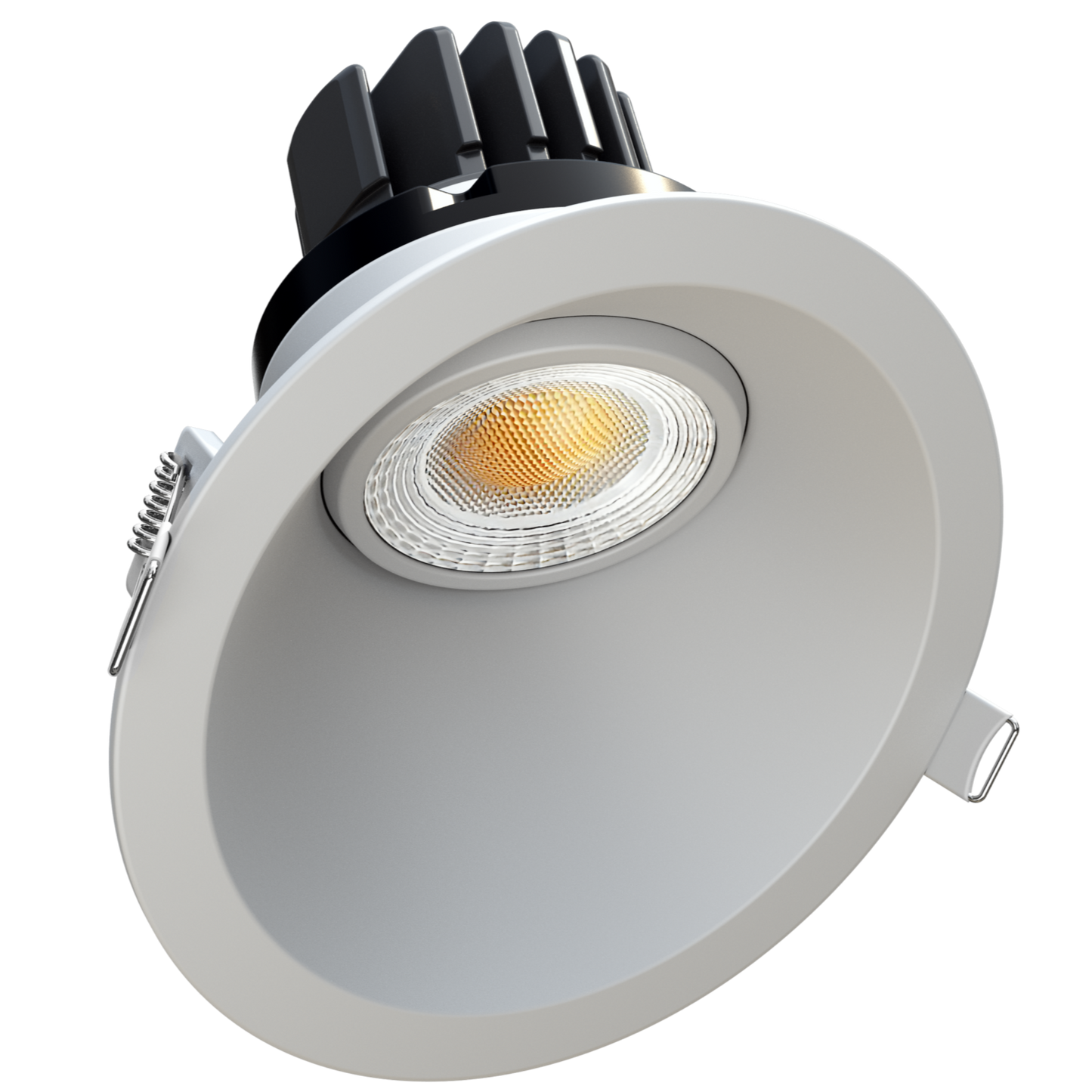 3.5” Round Sloped Regress Gimbal (White)
