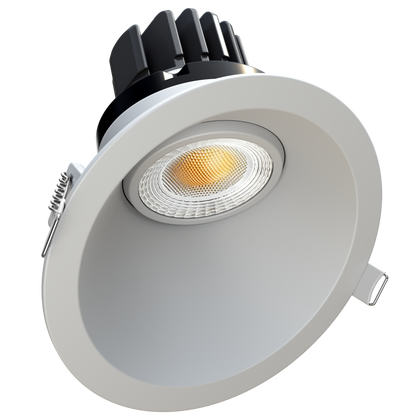 3.5” Round Sloped Regress Gimbal (White)