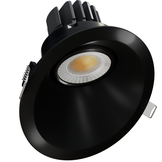 3.5” Round Sloped Regress Gimbal (Black)