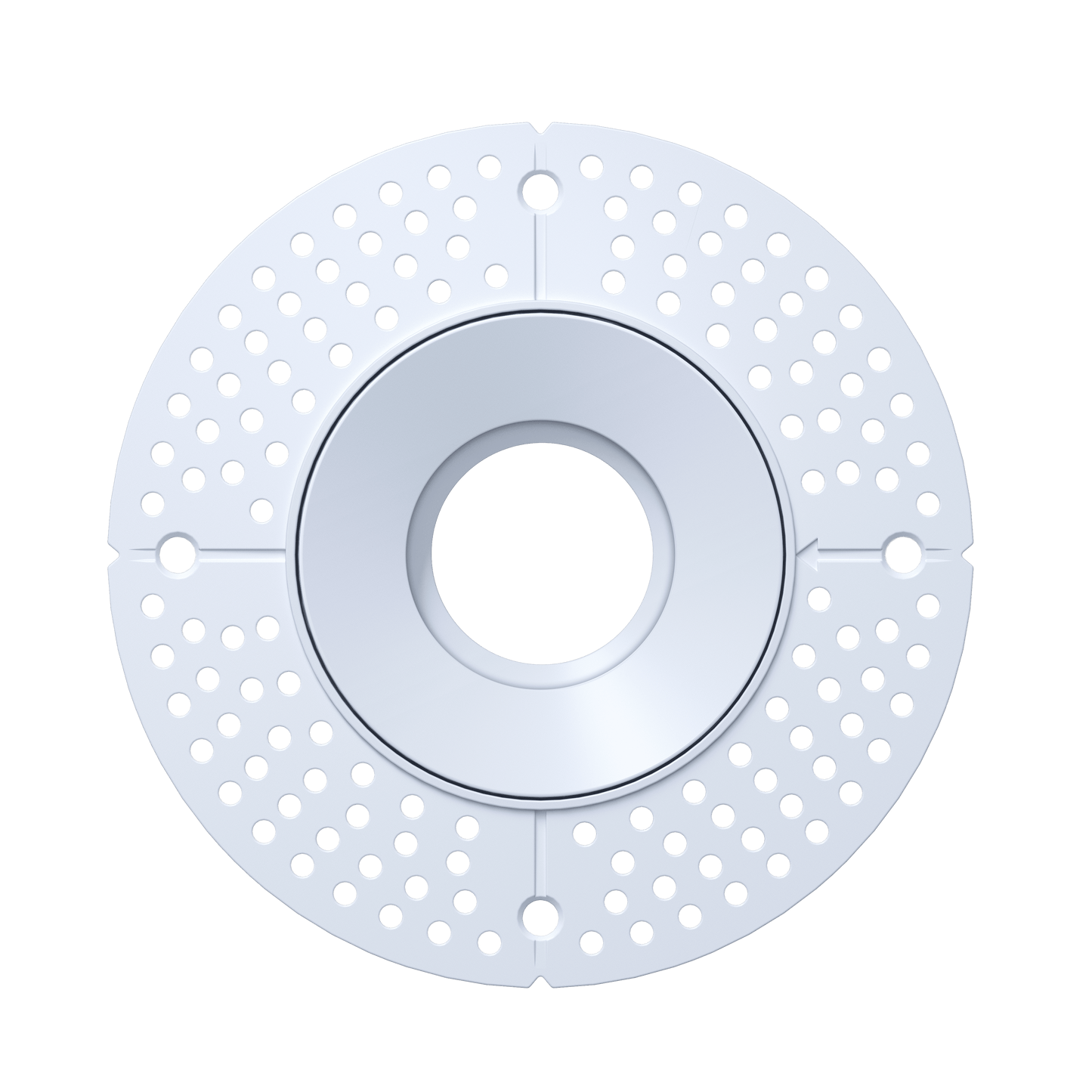 3 Inch White Round Adjustable Trimless
