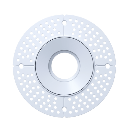 3 Inch White Round Adjustable Trimless