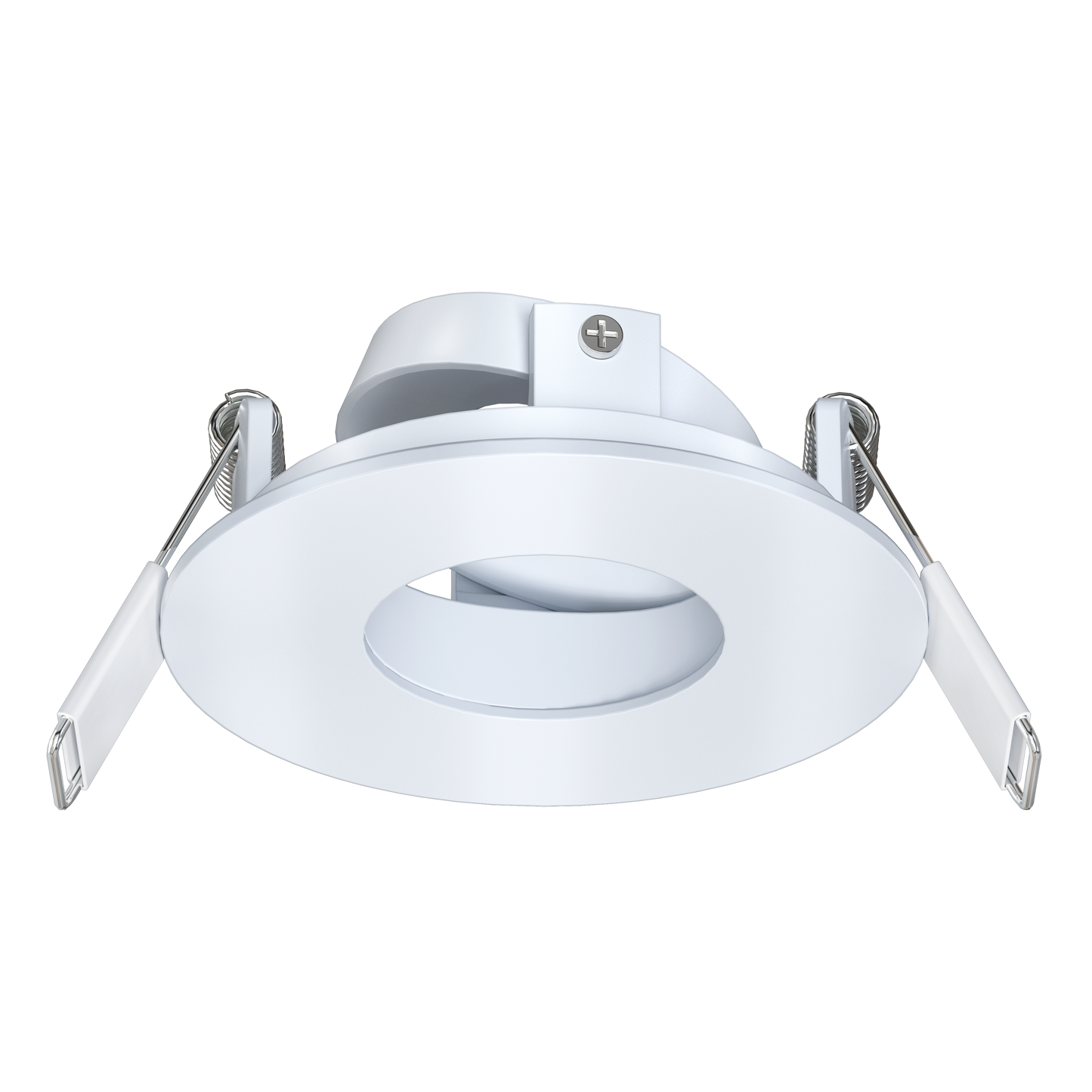 1 Inch White Round Adjustable Trim