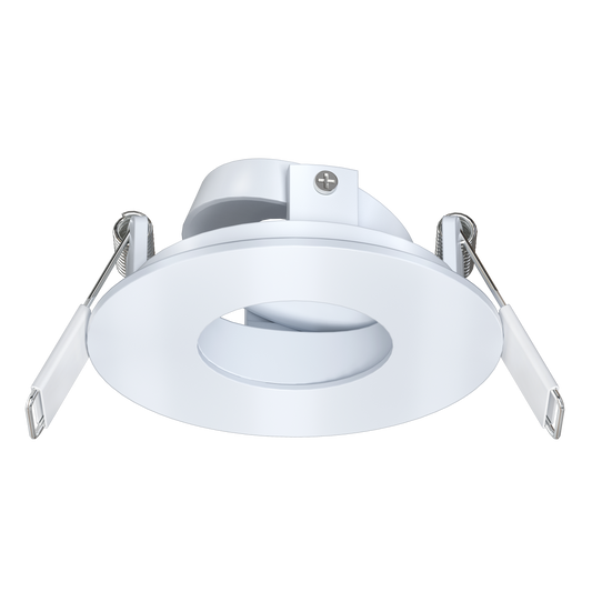 1 Inch White Round Adjustable Trim