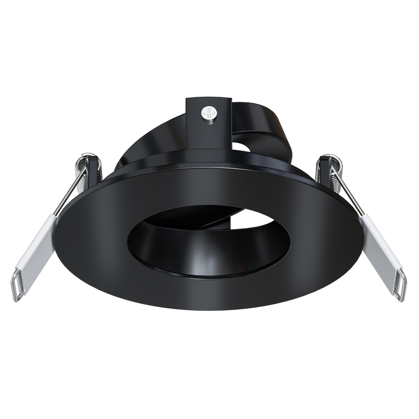 2 Inch Black Round Adjustable Trim