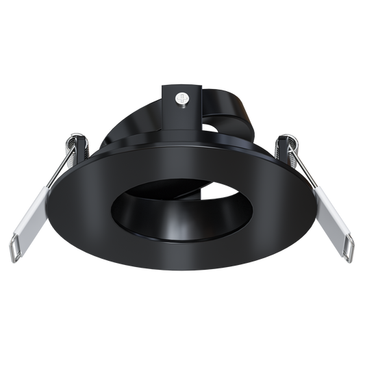 2 Inch Black Round Adjustable Trim