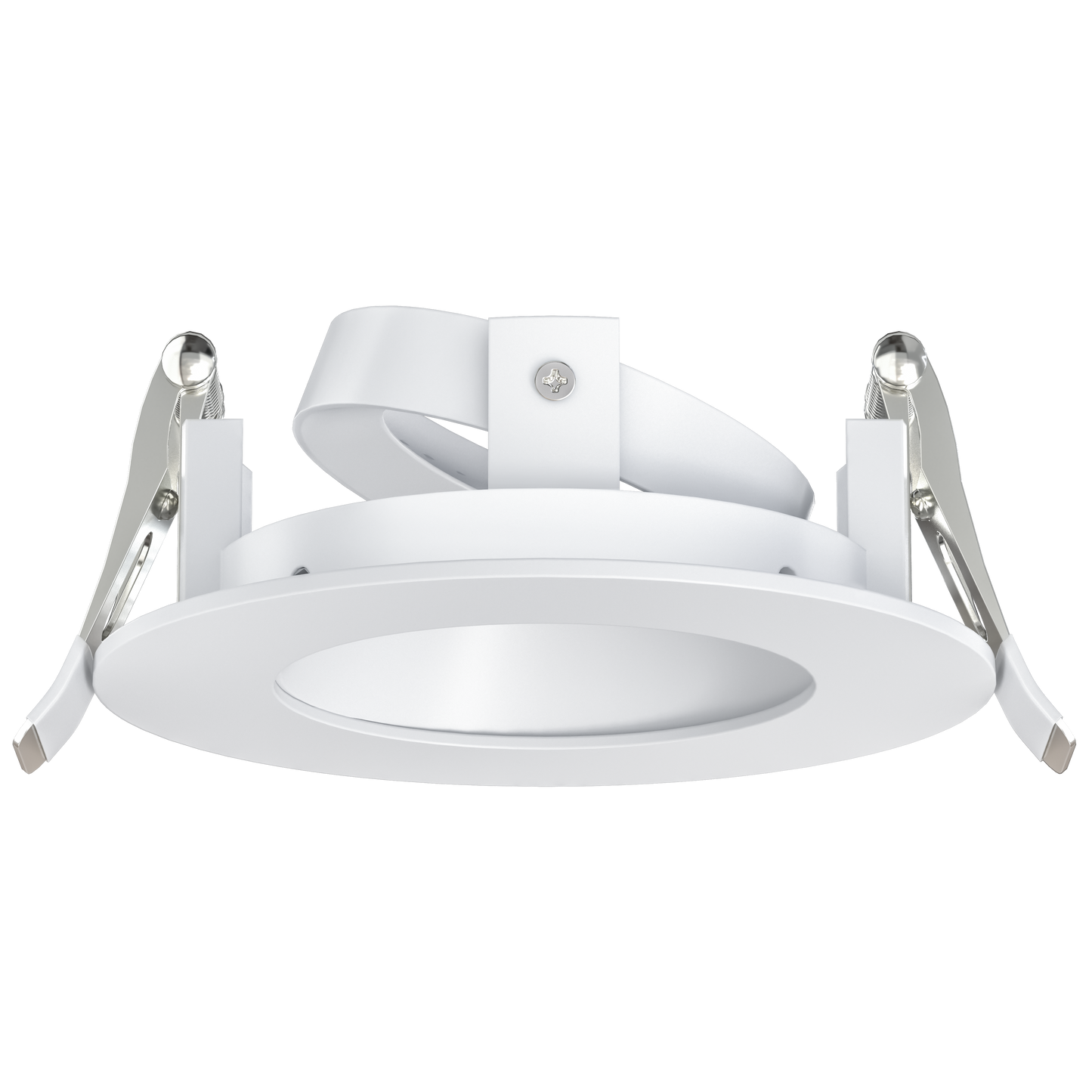 3 Inch White Round Regress Gimbal Trim