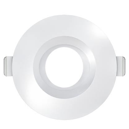 3 Inch White Round Regress Gimbal Trim