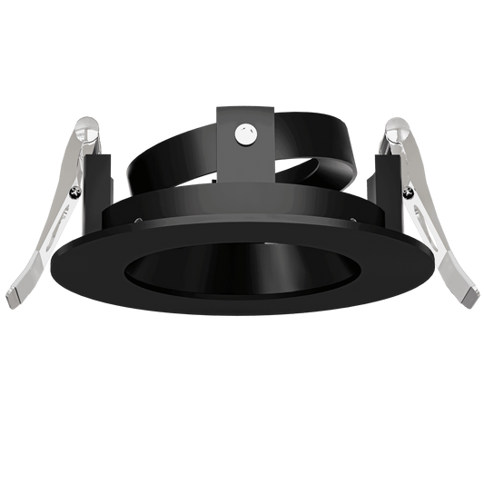 3 Inch Black Round Regress Gimbal Trim