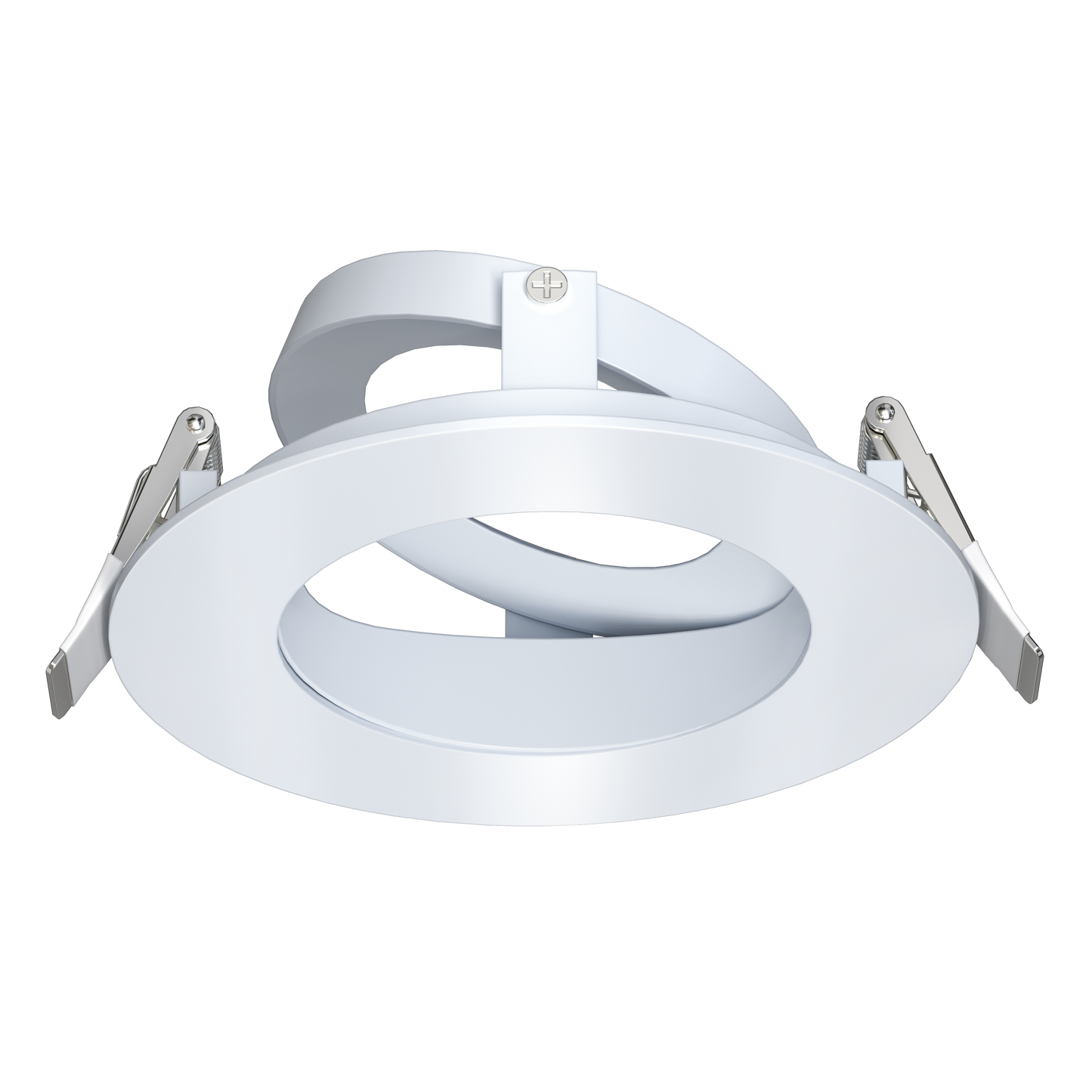 4 Inch White Round Adjustable Trim