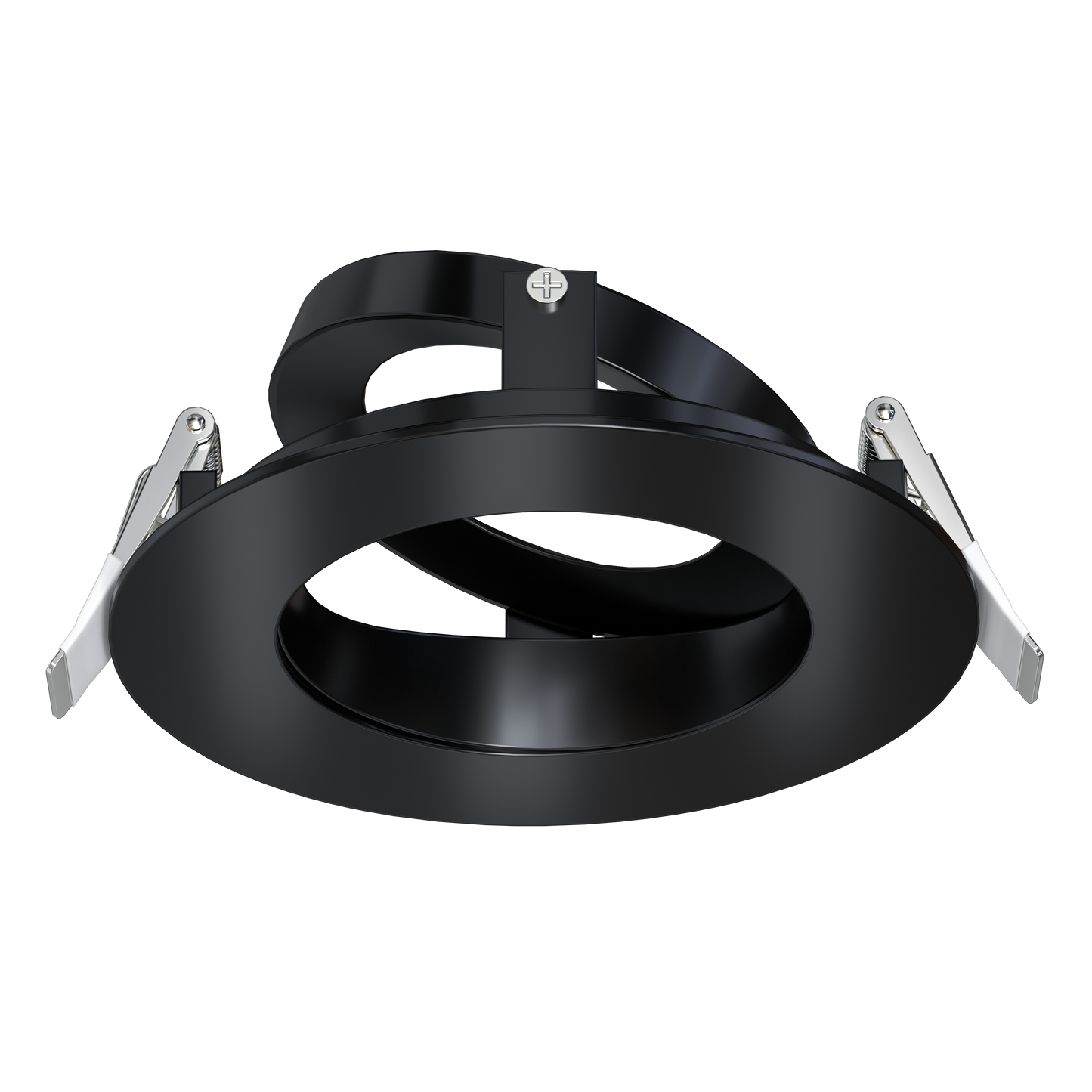 4 Inch Black Round Adjustable Trim