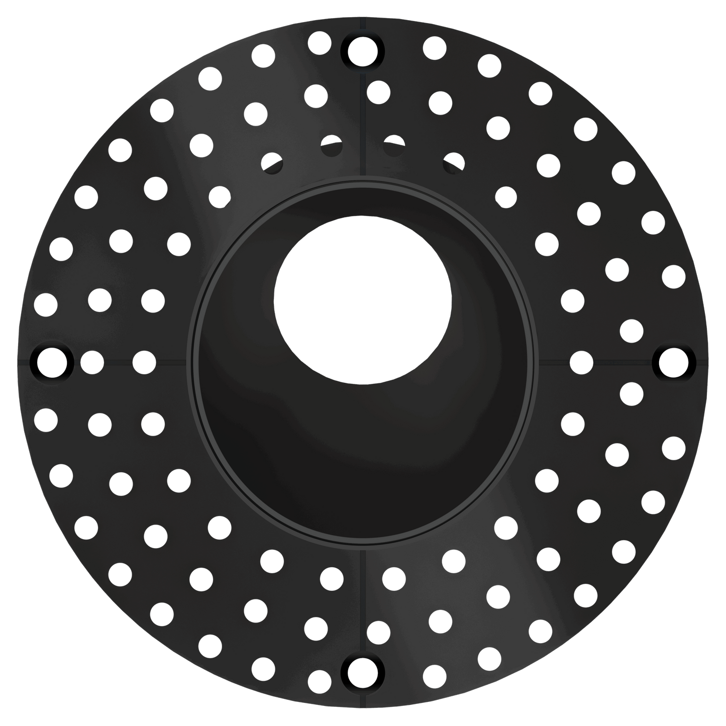 3 Inch Black Round Wall Wash Trimless Kit