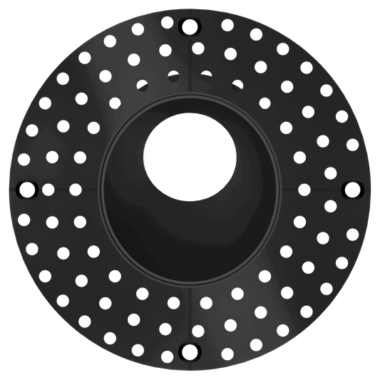 3 Inch Black Round Wall Wash Trimless Kit