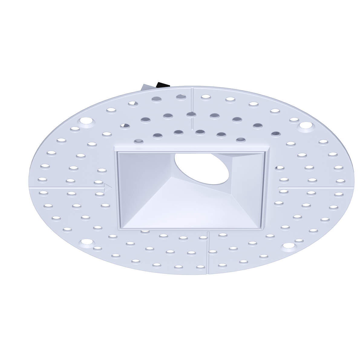 2 Inch White Square Wall Wash Trimless