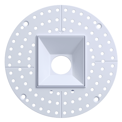 2 Inch White Square Wall Wash Trimless
