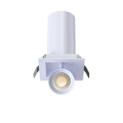 3” Square Retractable Downlight White