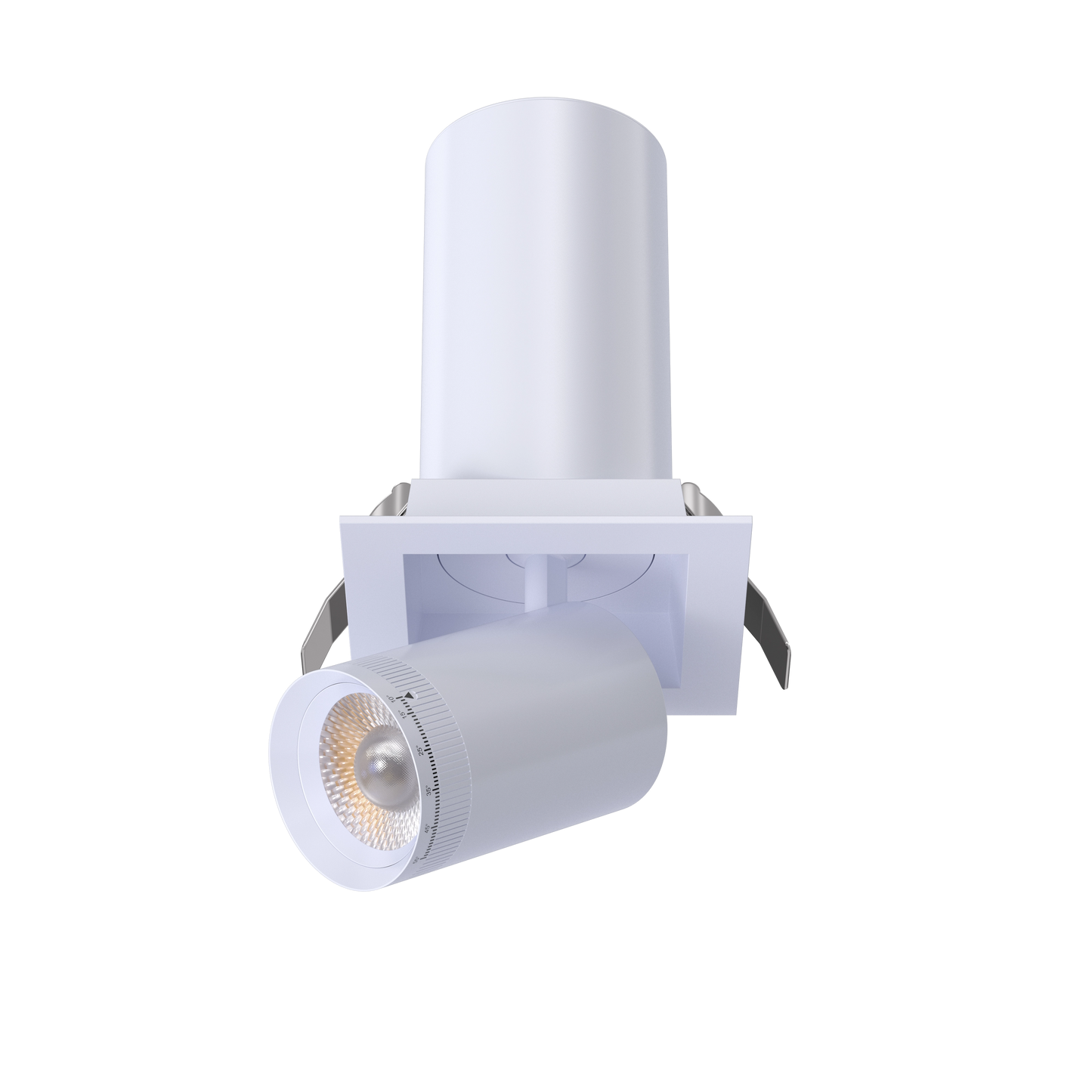 3” Square Retractable Downlight White