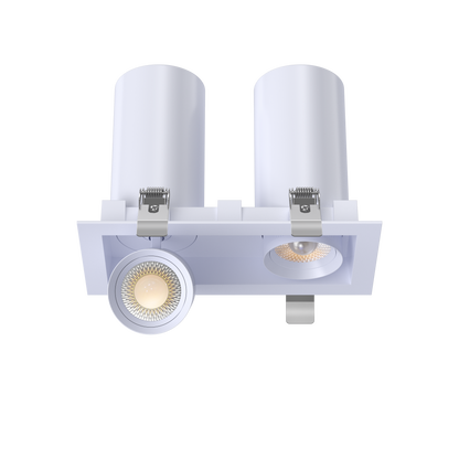 3” Double Head Retractable Multiple White