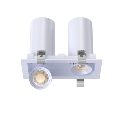 3” Double Head Retractable Multiple White